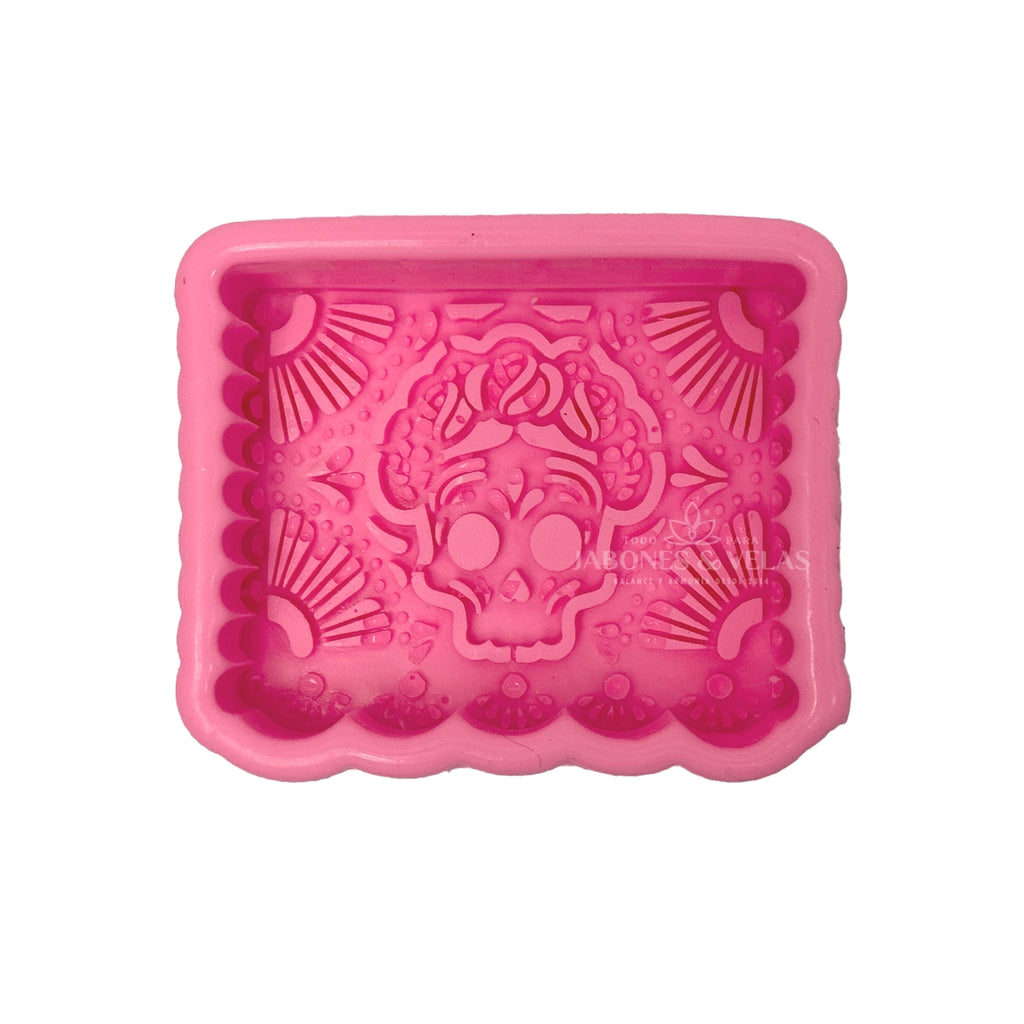 Molde Silicón 3D - Papel Picado - Catrina