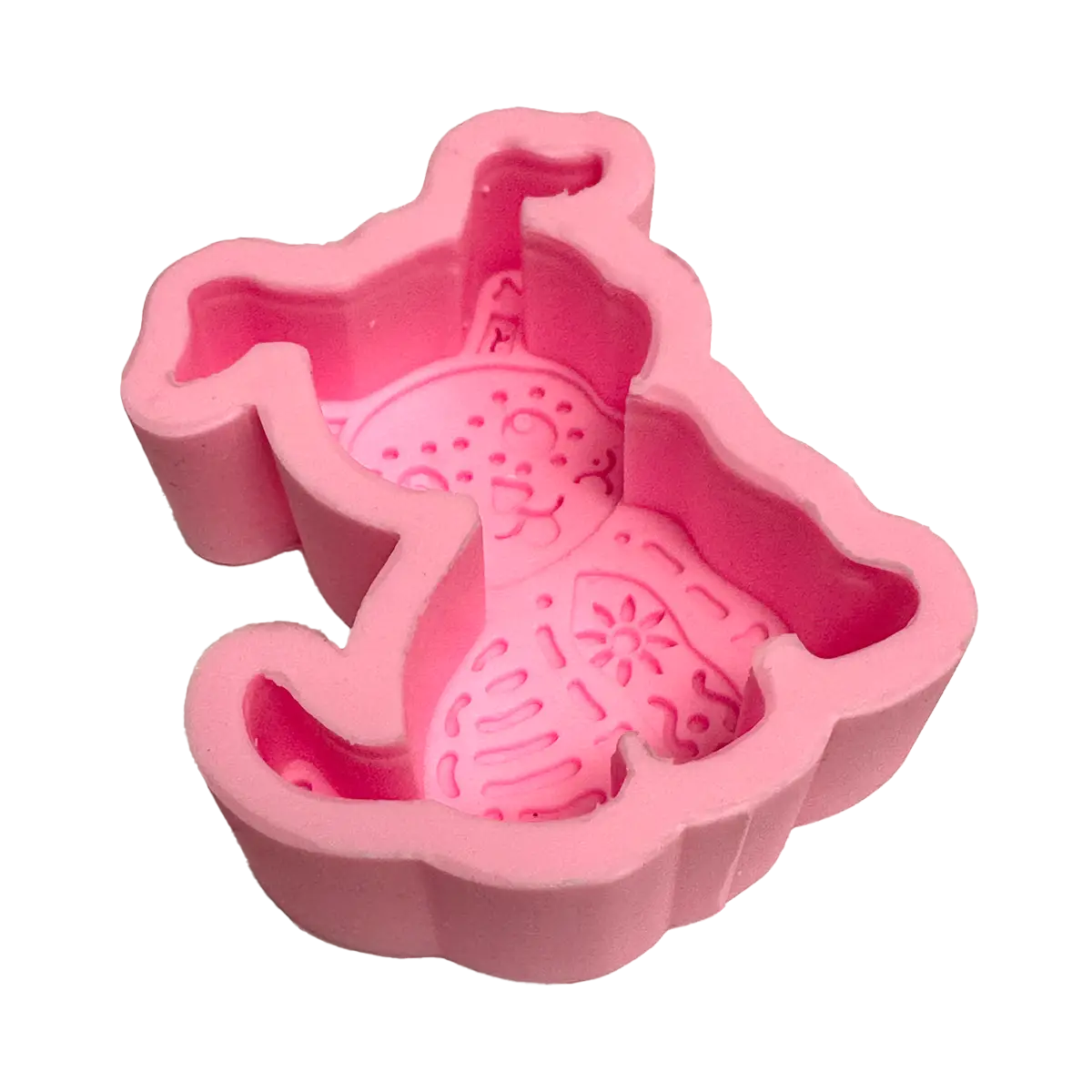 Molde Silicón 3D - Perro Día de Muertos  - 7.5 x 7 x 3 cm