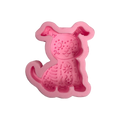 Molde Silicón 3D - Perro Día de Muertos  - 7.5 x 7 x 3 cm