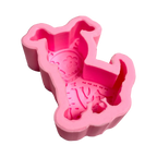 Molde Silicón 3D - Perrito Ojos de Flor - Día de Muertos  - 7.5 x 5.5 x 3 cm