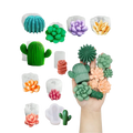 Molde Silicón 3D - Set de 10 cactus y suculentas