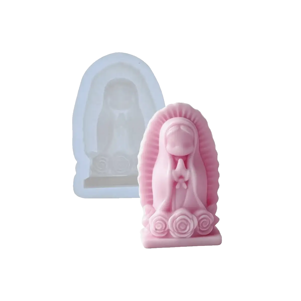 Molde Silicón 3D - Virgen Guadalupe - Mini