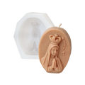 Molde Silicón 3D - Virgen con rosario