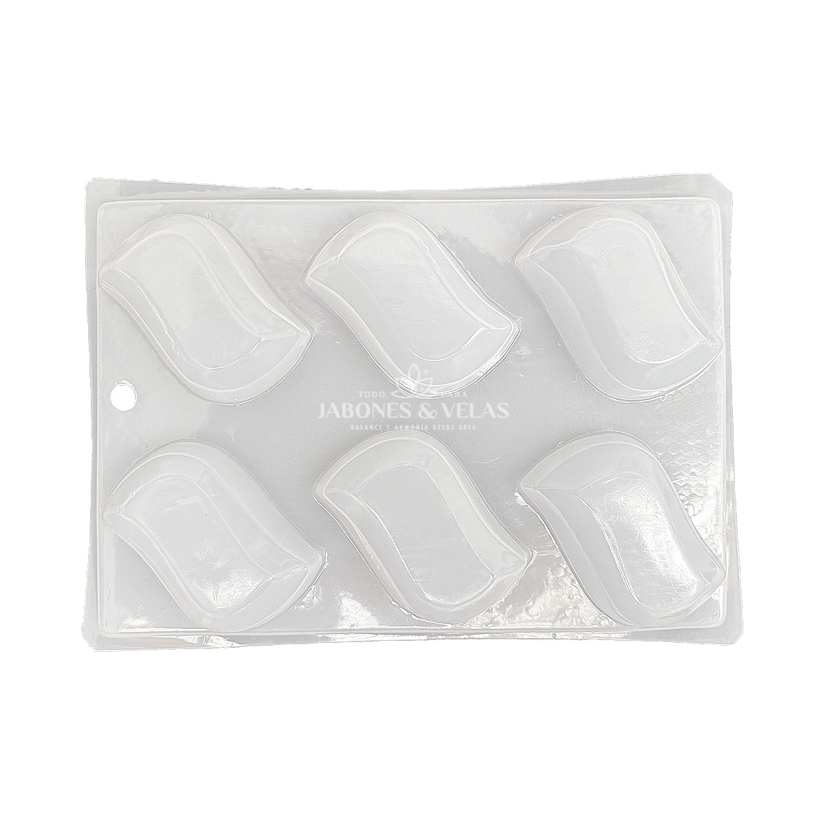 Molde de plástico - Jabón - Ondas suaves