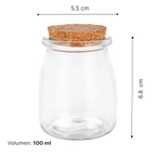Tarro de vidrio - 100 y 200 ml