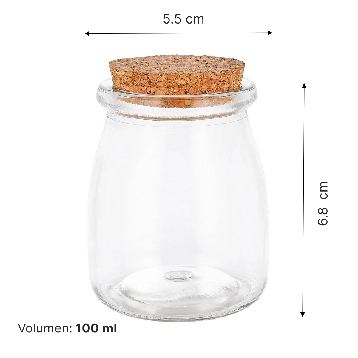Tarro de vidrio - 100 y 200 ml