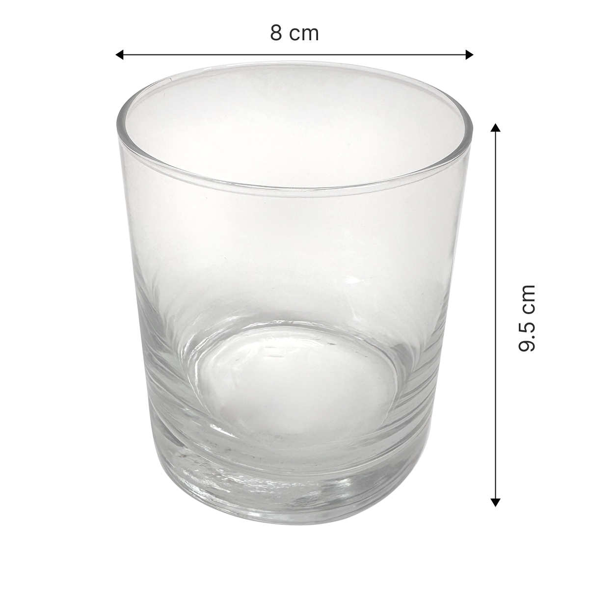 Frasco de cristal para vela sin tapa - Glasglow 330 ml