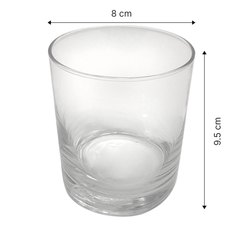 Frasco de cristal para vela sin tapa - Glasglow 330 ml